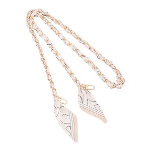 Elegant Gold and Cream Handbag Chain Strap or Phone Chain Lanyard